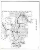 Lincoln County, Libby, Ropley, Warland, Valcour, Kootenai Falls, Yaak, Rondo, Fortine, Tobacco, Eureka, Thompson Lake, Montana State Atlas 1950c